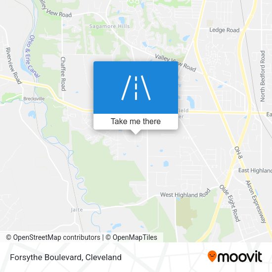 Forsythe Boulevard map