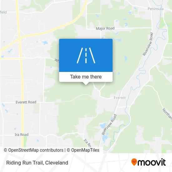 Riding Run Trail map