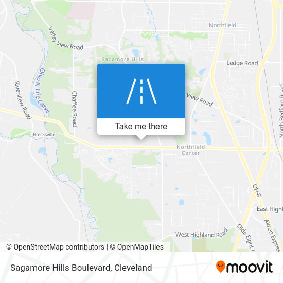 Mapa de Sagamore Hills Boulevard