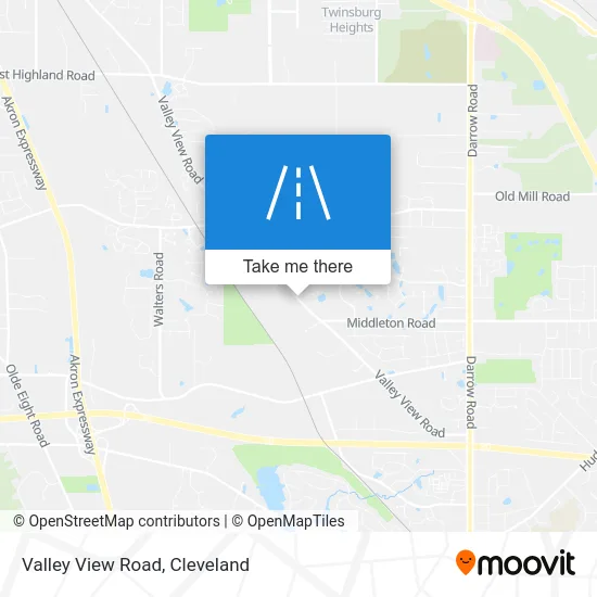 Valley View Road map