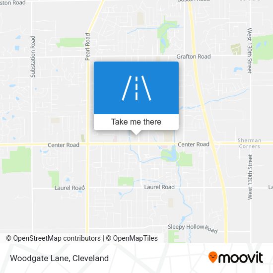 Woodgate Lane map