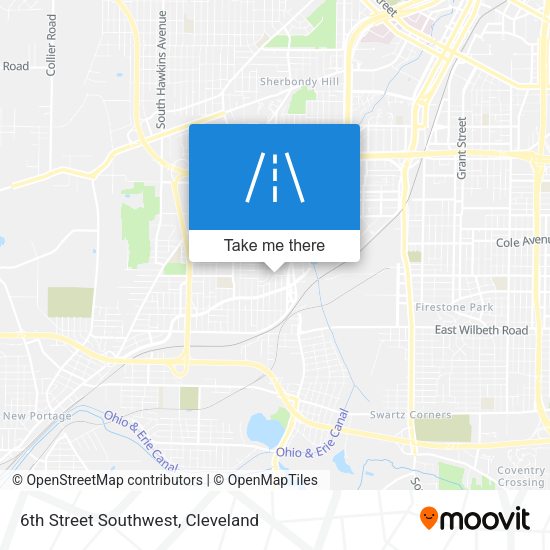 6th Street Southwest map