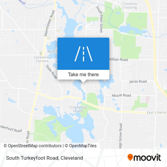 South Turkeyfoot Road map