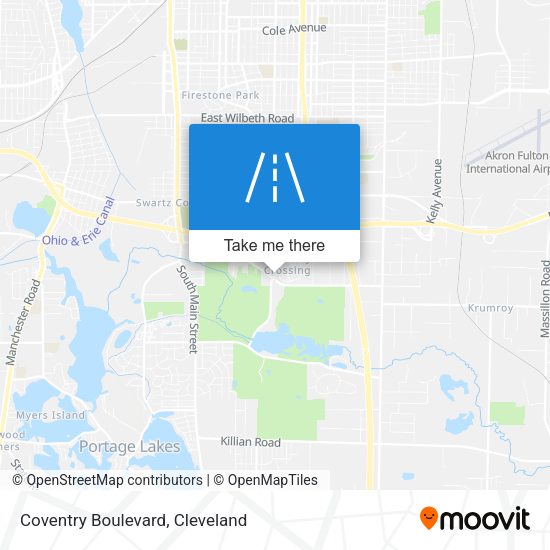 Coventry Boulevard map
