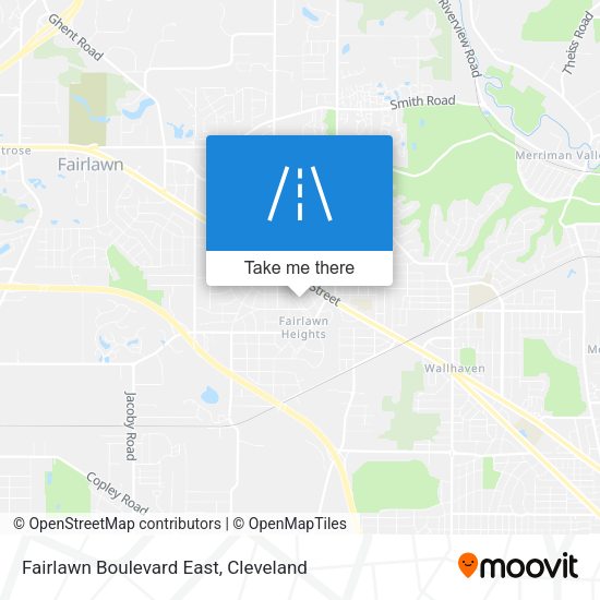 Mapa de Fairlawn Boulevard East