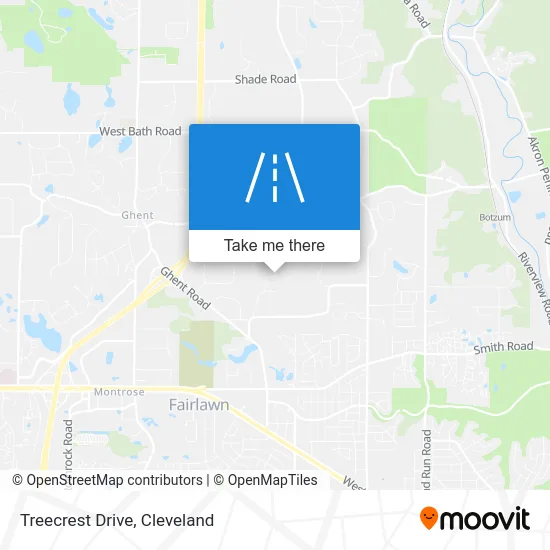Treecrest Drive map