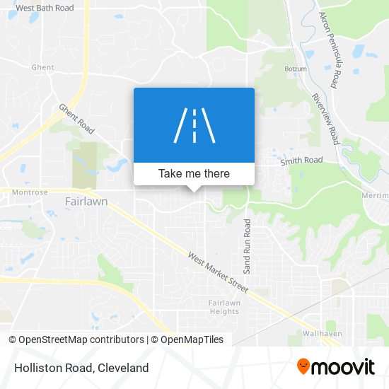 Holliston Road map