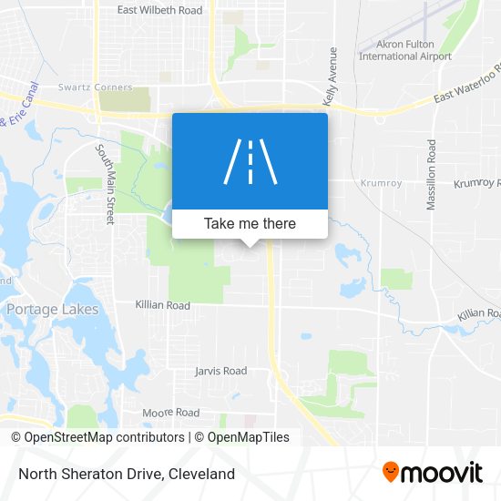 Mapa de North Sheraton Drive