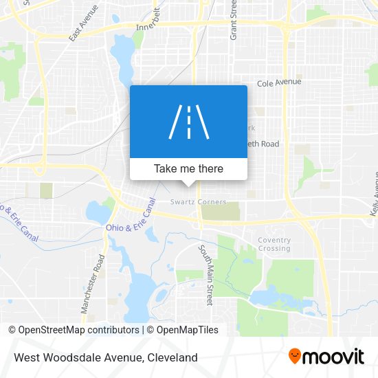 West Woodsdale Avenue map