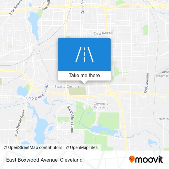 East Boxwood Avenue map