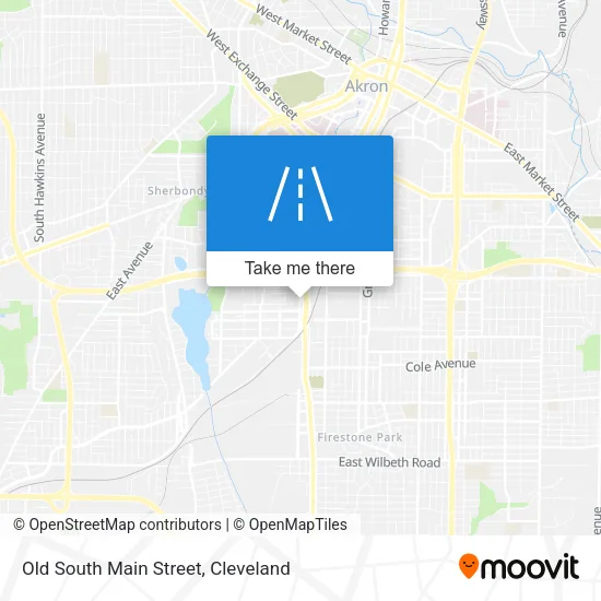 Old South Main Street map