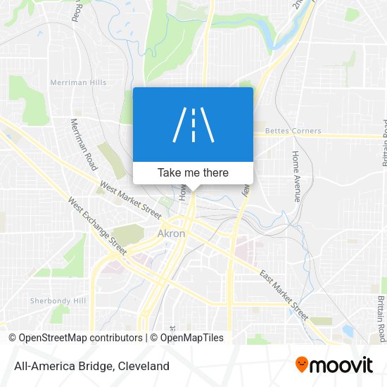 All-America Bridge map