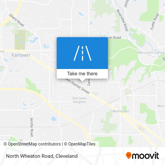 North Wheaton Road map