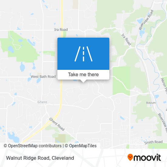 Walnut Ridge Road map