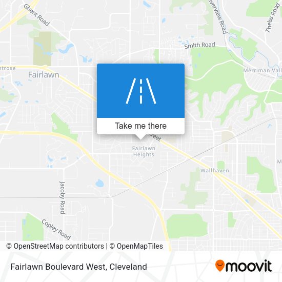 Mapa de Fairlawn Boulevard West
