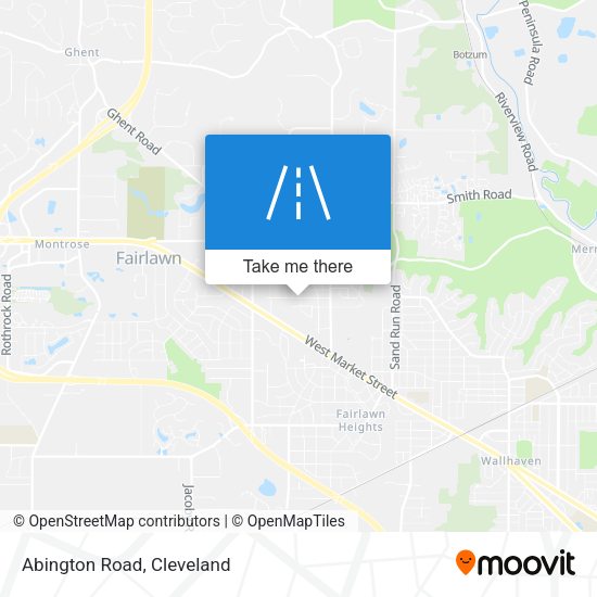 Mapa de Abington Road