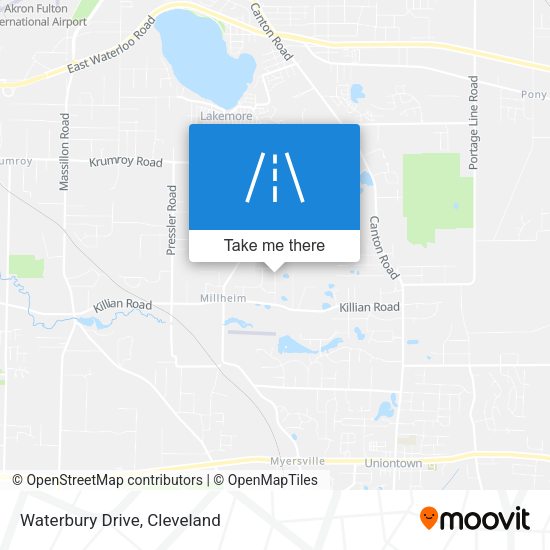 Mapa de Waterbury Drive