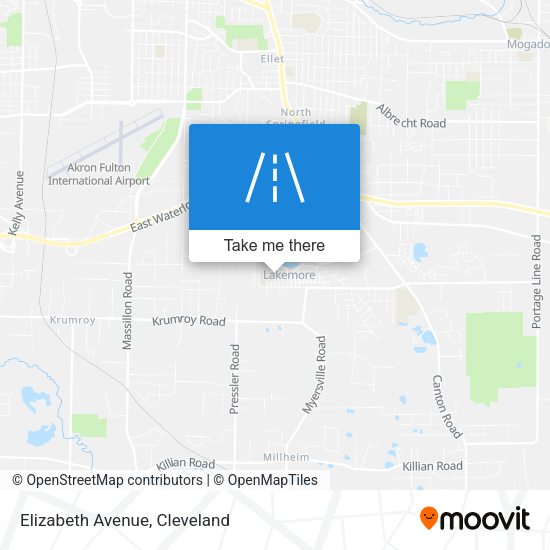 Elizabeth Avenue map