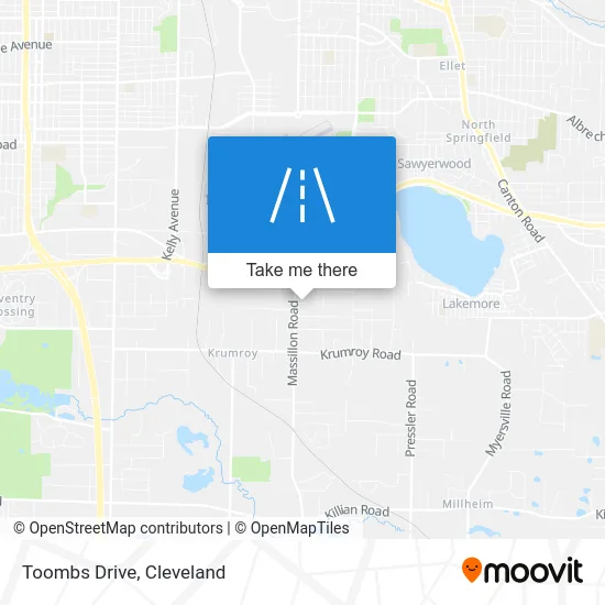 Toombs Drive map