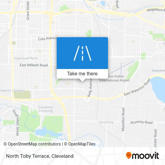 North Toby Terrace map