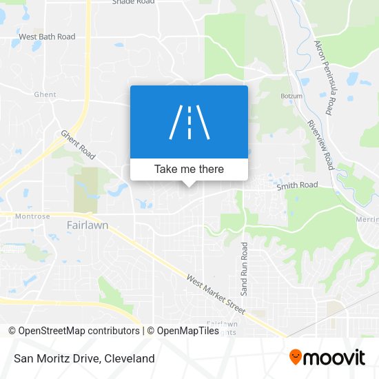 San Moritz Drive map