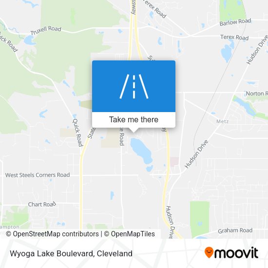 Wyoga Lake Boulevard map
