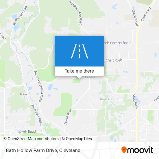 Bath Hollow Farm Drive map