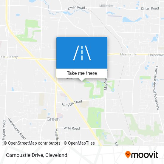 Carnoustie Drive map