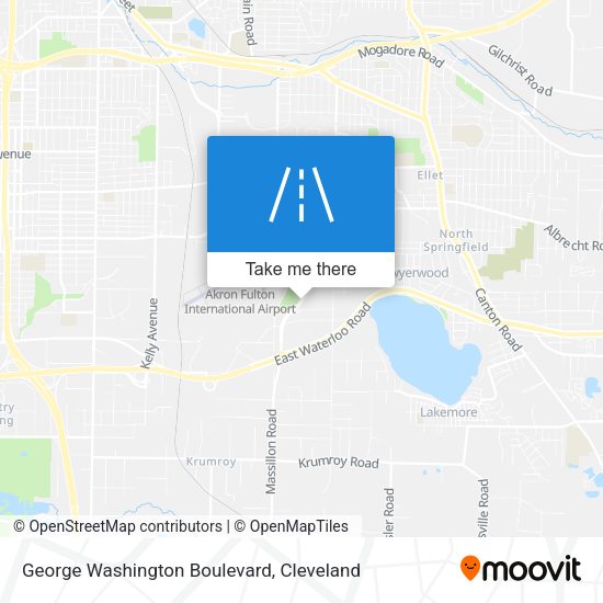 George Washington Boulevard map