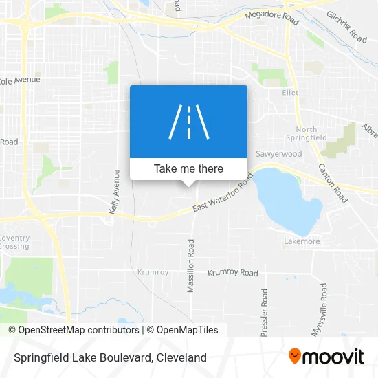 Springfield Lake Boulevard map