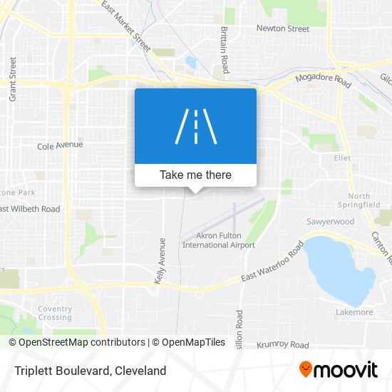 Triplett Boulevard map