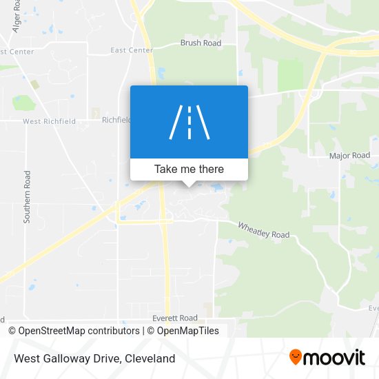 West Galloway Drive map
