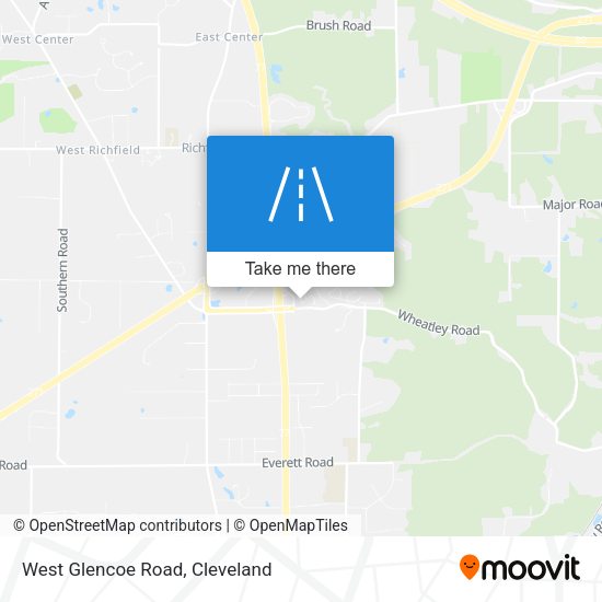 West Glencoe Road map