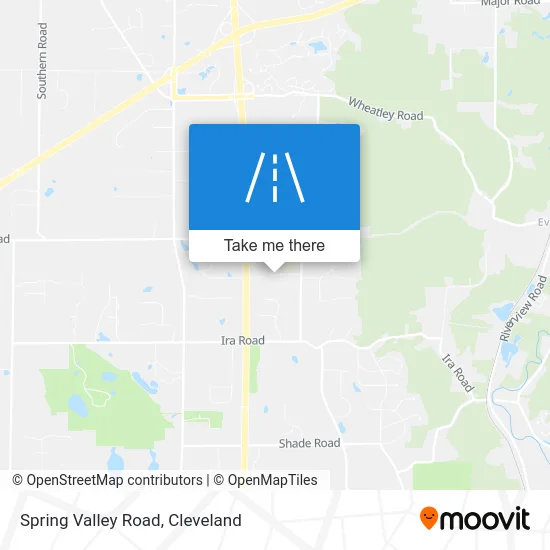 Spring Valley Road map