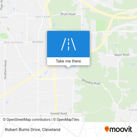 Robert Burns Drive map