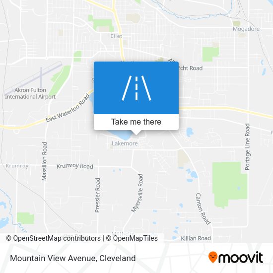 Mountain View Avenue map