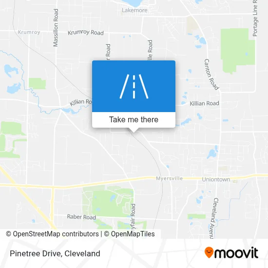 Pinetree Drive map