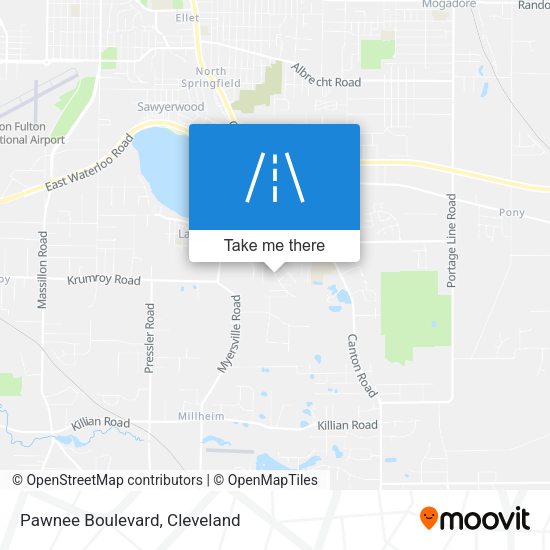 Pawnee Boulevard map