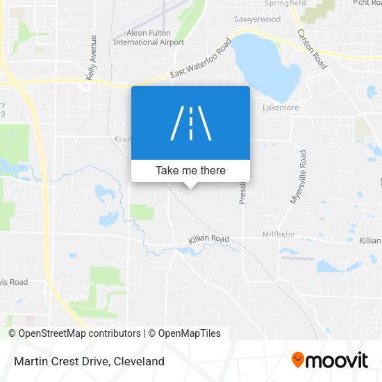 Martin Crest Drive map