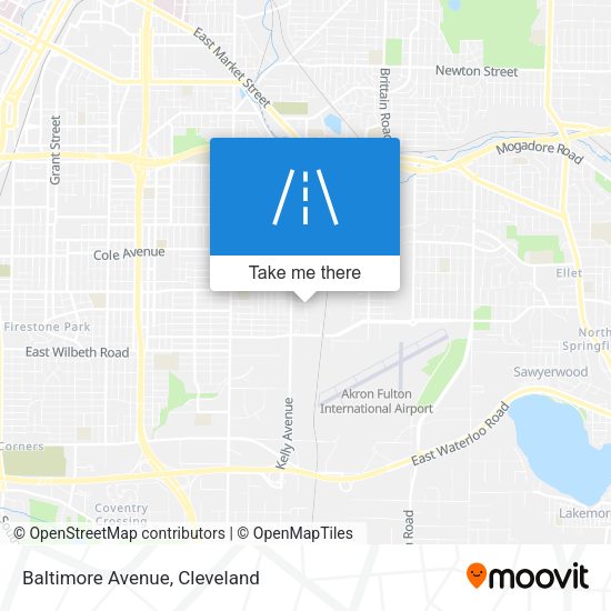 Baltimore Avenue map