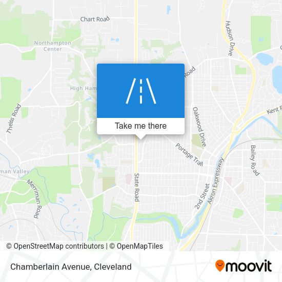 Mapa de Chamberlain Avenue