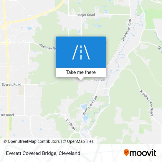 Everett Covered Bridge map