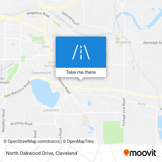 Mapa de North Oakwood Drive
