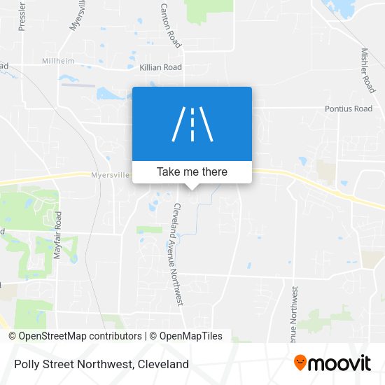 Polly Street Northwest map