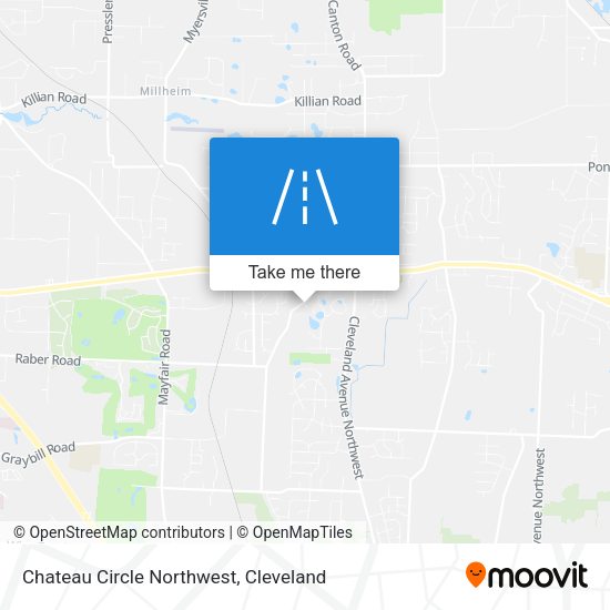 Chateau Circle Northwest map
