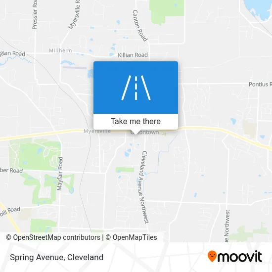 Spring Avenue map