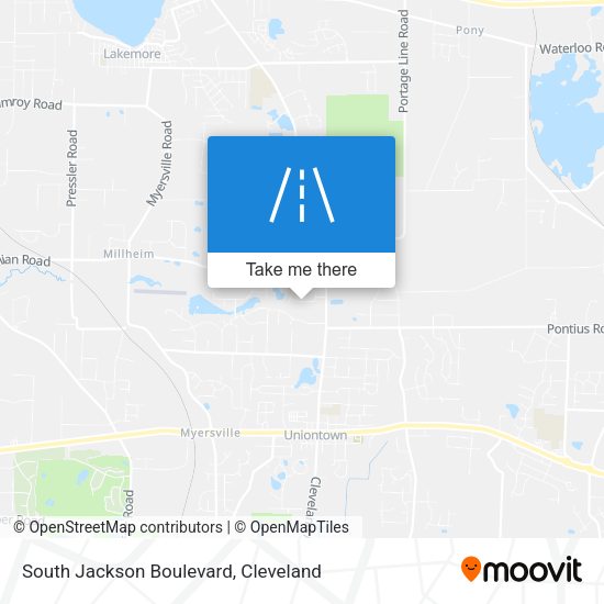 Mapa de South Jackson Boulevard