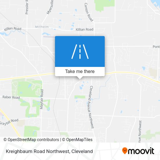Kreighbaum Road Northwest map
