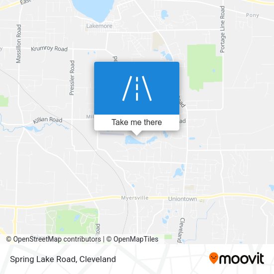 Spring Lake Road map