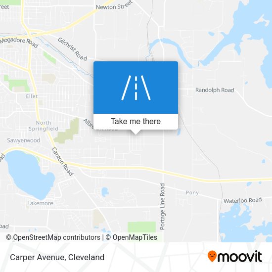 Mapa de Carper Avenue